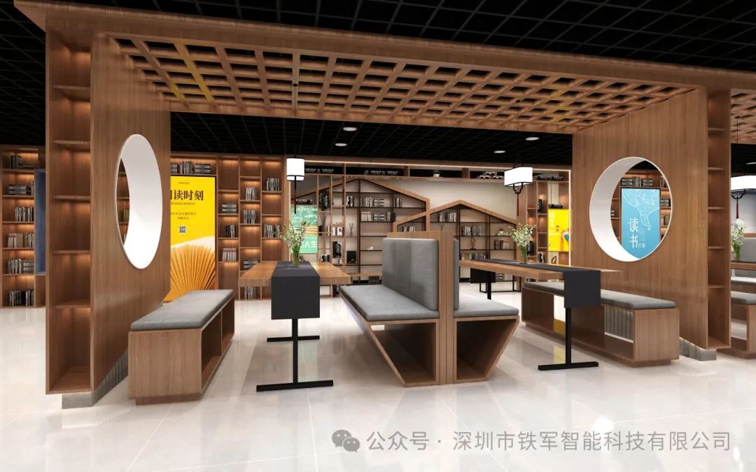 延邊米拉克書吧上線鐵軍智能閘機